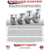 Service Caster 4 Inch Kingpinless Thermoplastic Rubber Wheel Caster Swivel Locks 2 Brakes, 2PK SCC-KP30S420-TPRRF-BSL-2-SLB-2